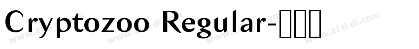 Cryptozoo Regular字体转换